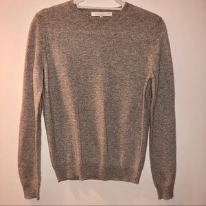 Gray cashmere sweater